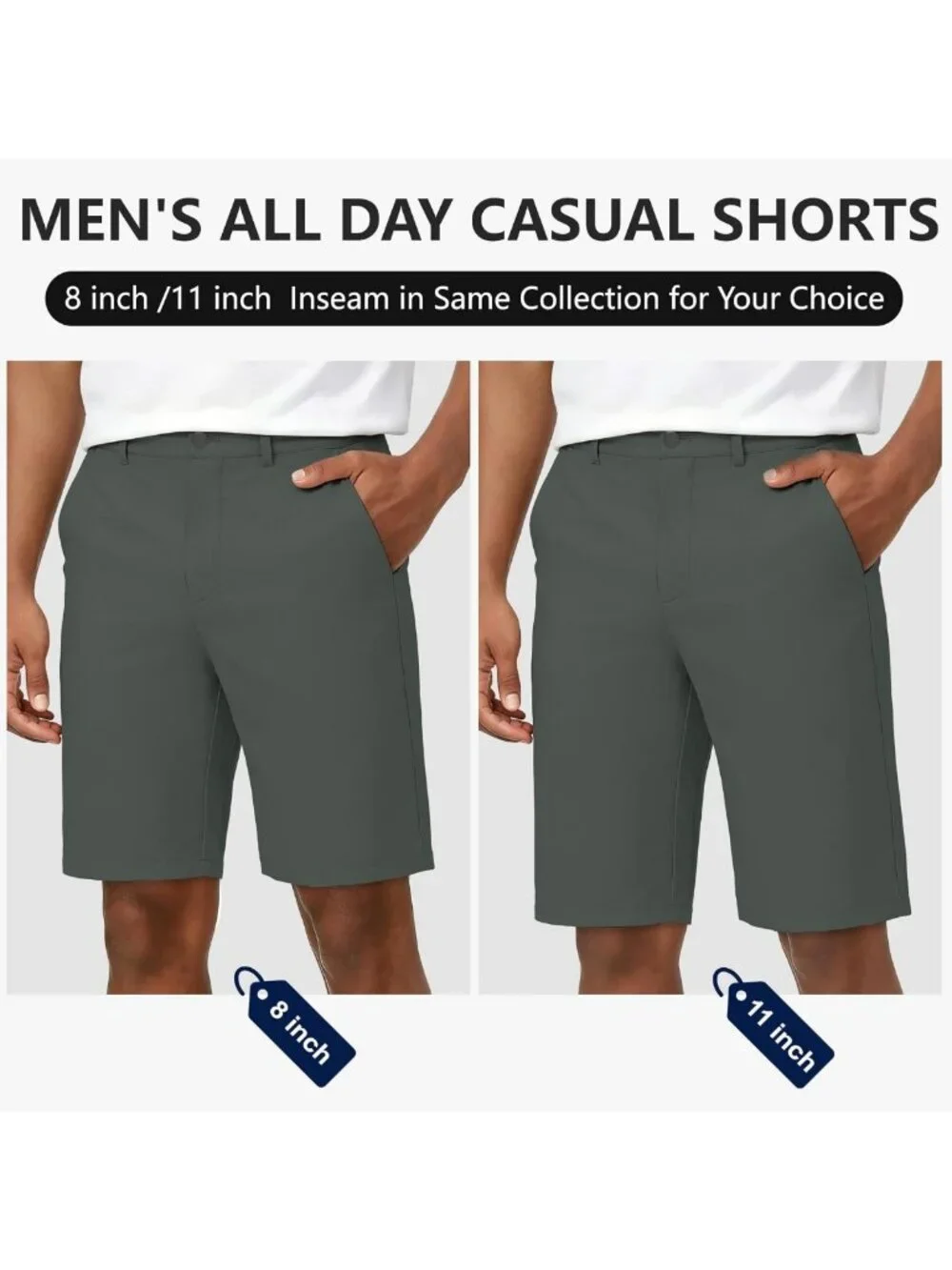 Men's Stretch Golf Dress Shorts 8